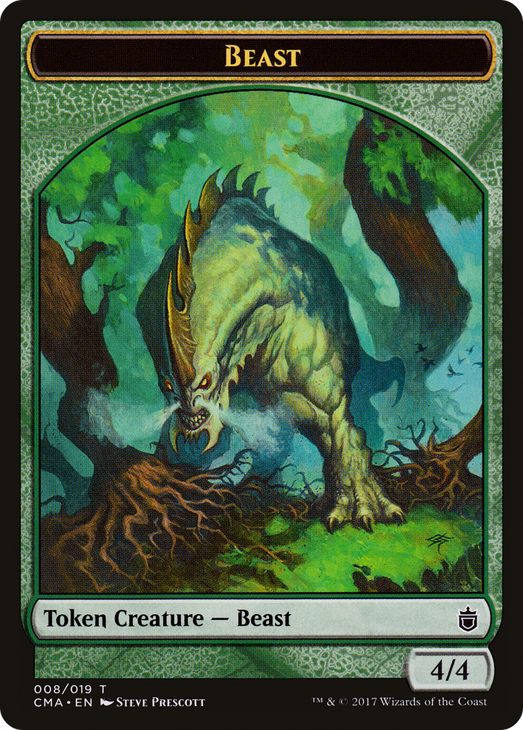 Beast (CMA-008) [Tokens] Commander Anthology Tokens MTG Single Wizards of the Coast