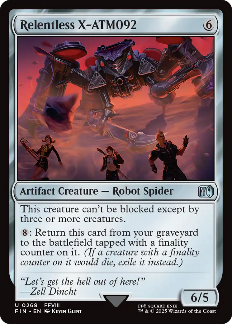 Relentless X-ATM092 (FIN-268) [FINAL FANTASY] MTG Single Wizards of the Coast