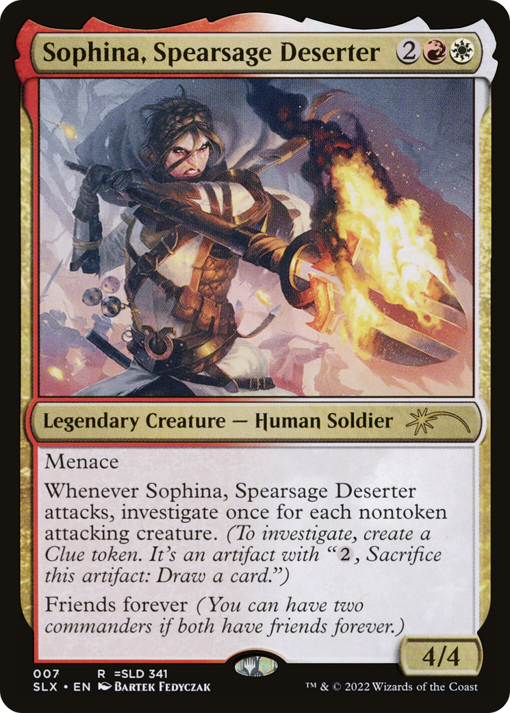 Sophina, Spearsage Deserter (SLX-007) [Secret Lair] Universes Within MTG Single Wizards of the Coast