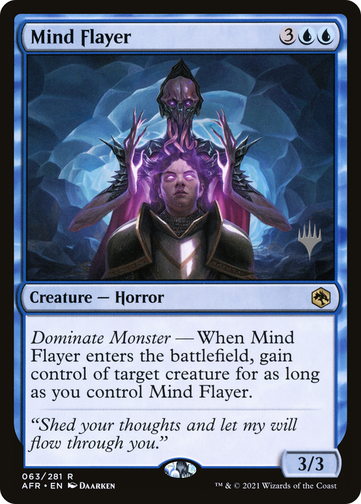 Mind Flayer (PPAFR-063) [Adventures in the Forgotten Realms Promos] Foil MTG Single Wizards of the Coast
