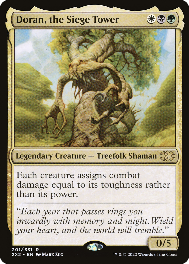 Doran, the Siege Tower (2X2-201) [Double Masters 2022] MTG Single Wizards of the Coast