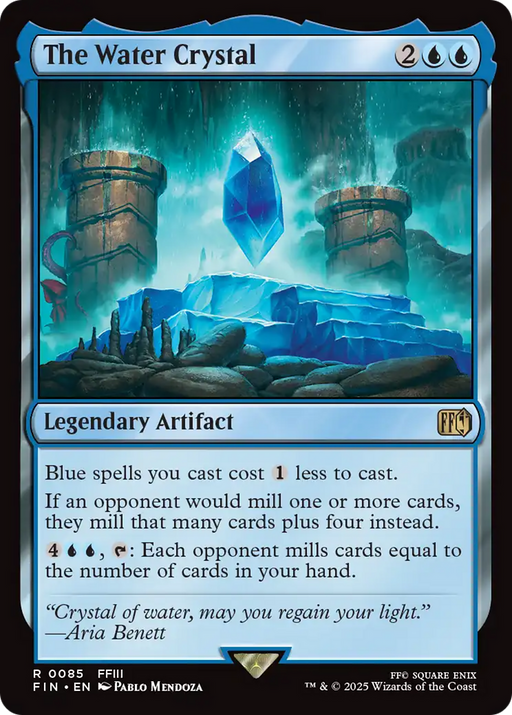The Water Crystal (FIN-085) [FINAL FANTASY] Foil MTG Single Wizards of the Coast