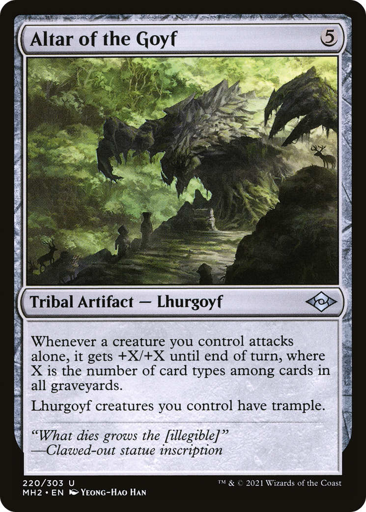 Altar of the Goyf (MH2-220) [Modern Horizons 2] Foil MTG Single Wizards of the Coast