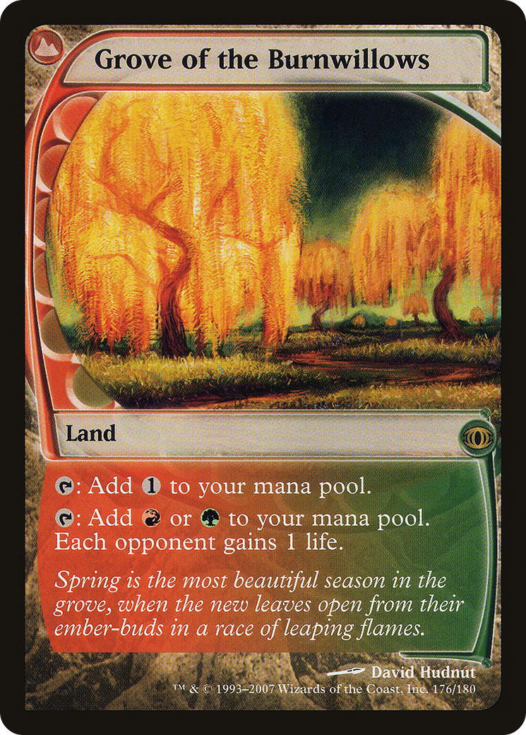 Grove of the Burnwillows (FUT-176) [Future Sight] Foil MTG Single Wizards of the Coast