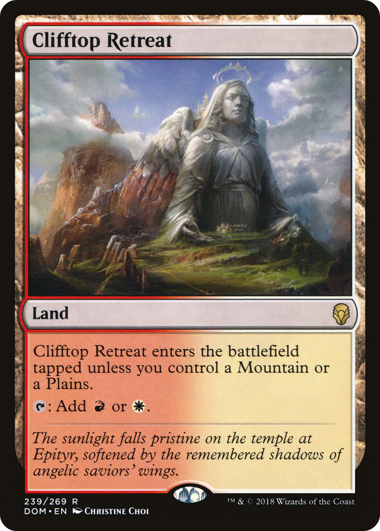 Clifftop Retreat (DOM-239) [Dominaria] Foil MTG Single Wizards of the Coast