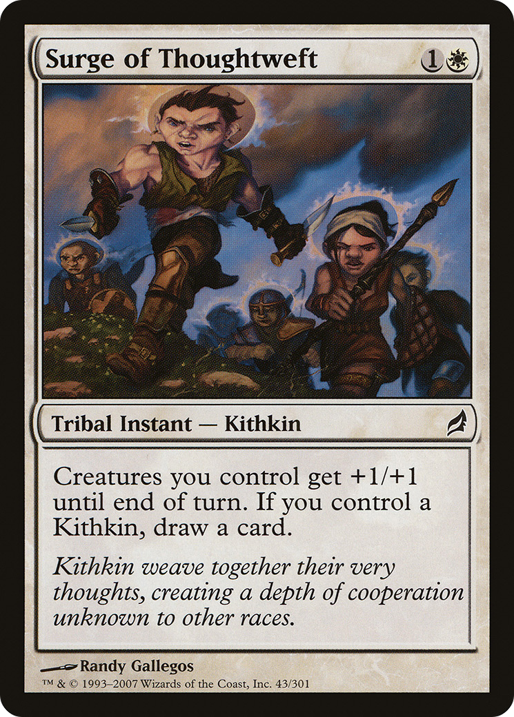 Surge of Thoughtweft (LRW-043) [Lorwyn] Foil MTG Single Wizards of the Coast