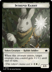 Wall // Intrepid Rabbit Double-Sided Token [Tokens] Bloomburrow Tokens MTG Single Magic: The Gathering