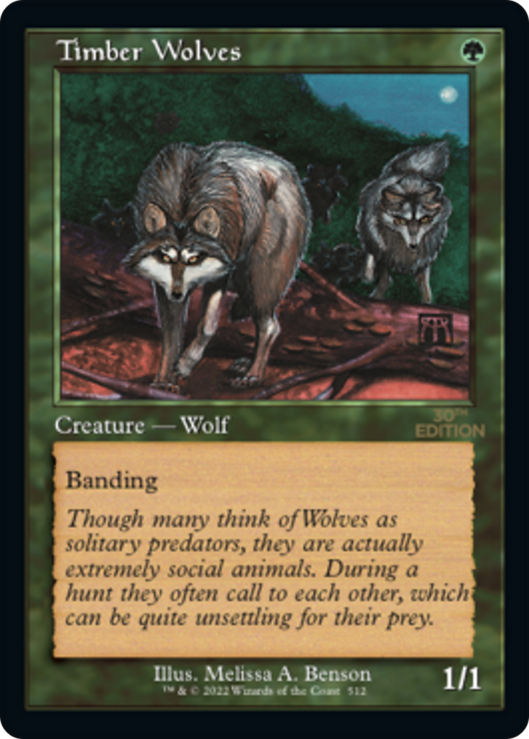 Timber Wolves (30A-512) [30th Anniversary Edition] MTG Single Wizards of the Coast
