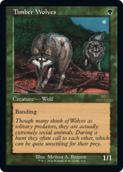 Timber Wolves (30A-512) [30th Anniversary Edition] MTG Single Wizards of the Coast