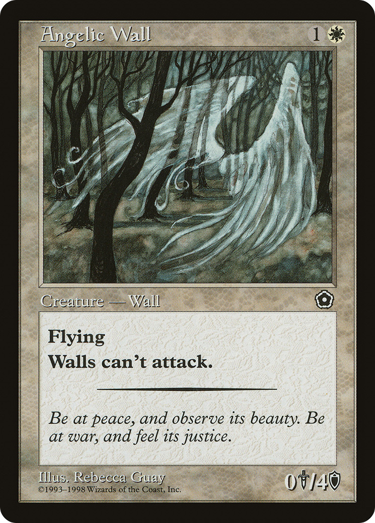 Angelic Wall (P02-) [Misc] Portal Second Age MTG Single Wizards of the Coast