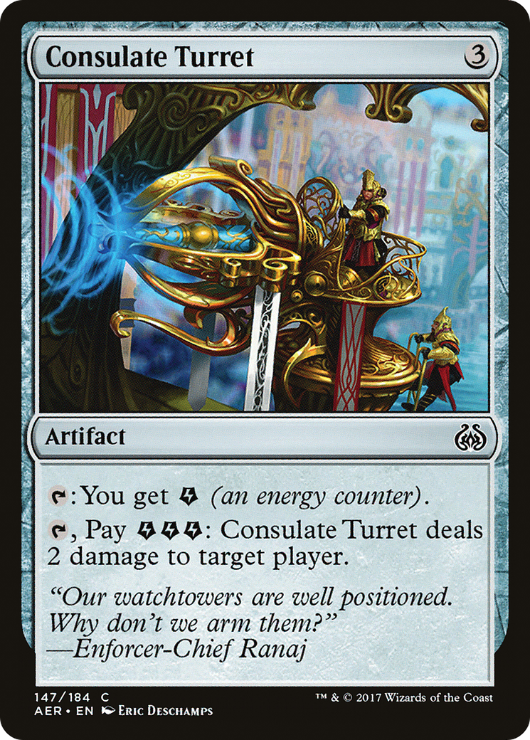 Consulate Turret (AER-147) [Aether Revolt] MTG Single Wizards of the Coast