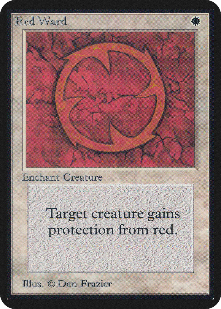 Red Ward (LEA-033) [Oldschool] Limited Edition Alpha MTG Single Wizards of the Coast
