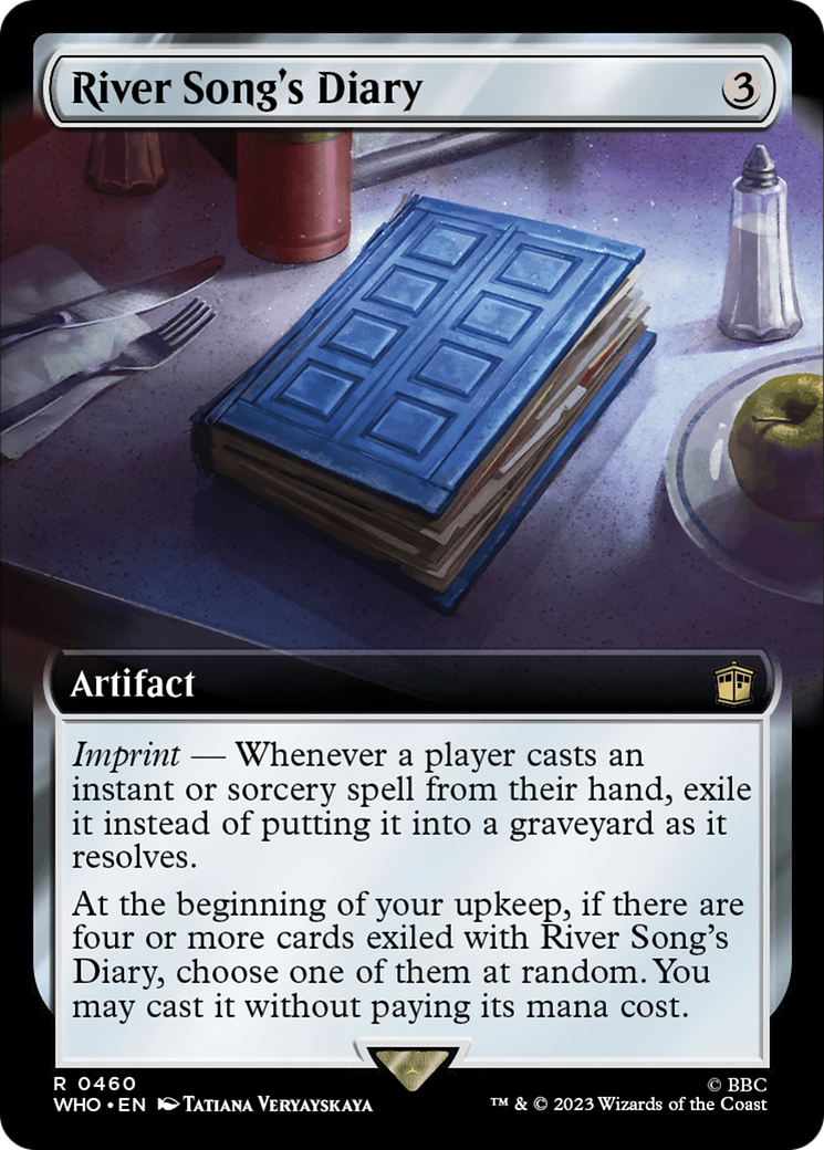 River Song's Diary (WHO-460) [Doctor Who] (Extended Art) MTG Single Wizards of the Coast