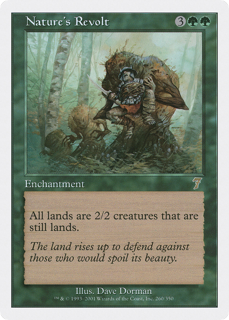Nature's Revolt (7ED-260) [7th Edition] Foil MTG Single Wizards of the Coast