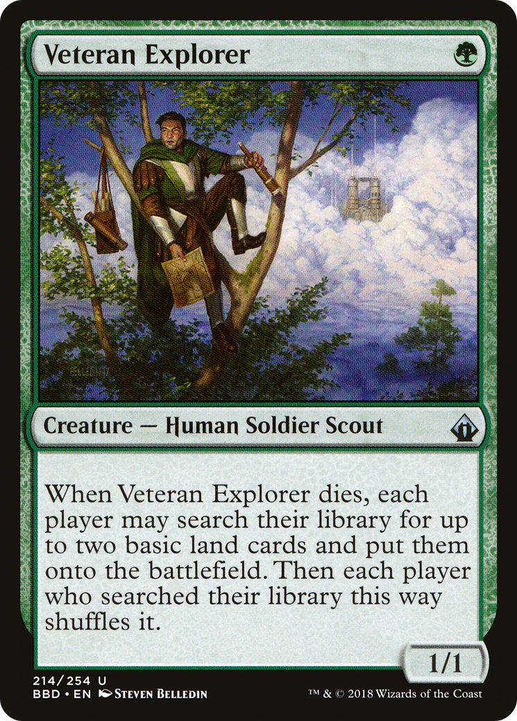 Veteran Explorer (BBD-214) [Battlebond] MTG Single Wizards of the Coast