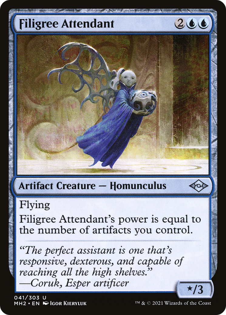 Filigree Attendant (MH2-041) [Modern Horizons 2] Foil MTG Single Wizards of the Coast