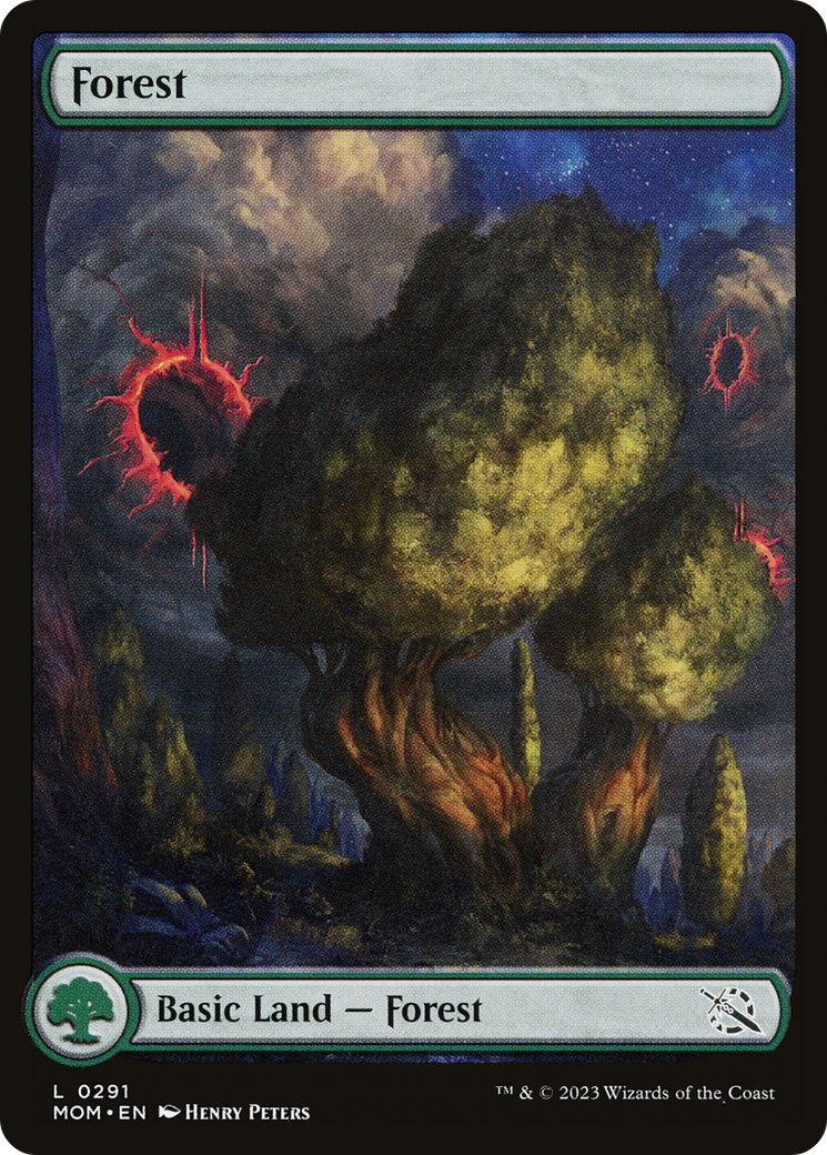Forest (0291) (MOM-291) [March of the Machine] (Full Art) MTG Single Wizards of the Coast