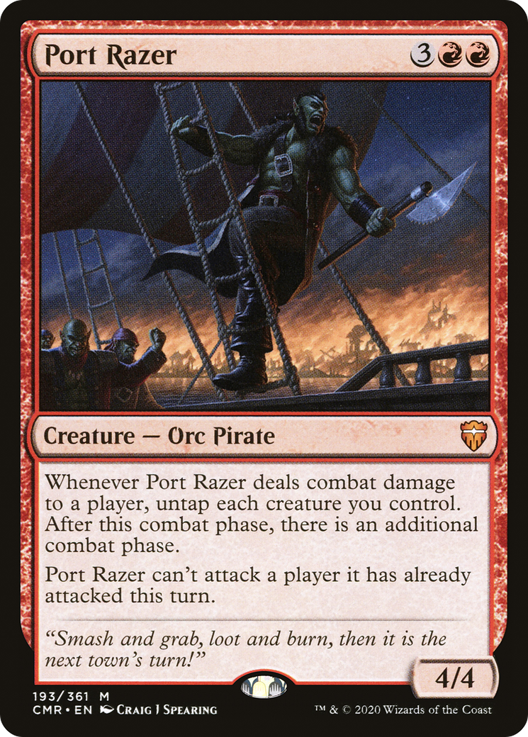 Port Razer (CMR-193) [Commander Legends] Foil MTG Single Wizards of the Coast