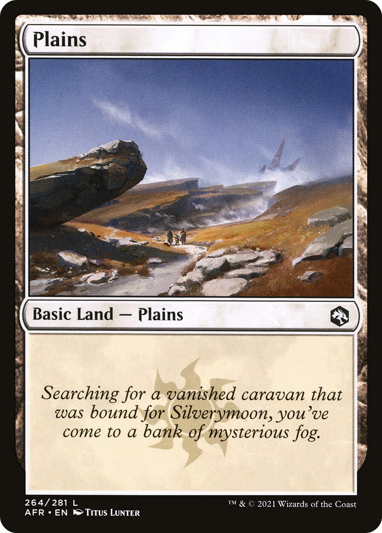 Plains (AFR-264) [Adventures in the Forgotten Realms] Foil MTG Single Wizards of the Coast
