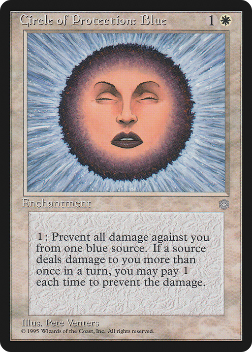 Circle of Protection: Blue (ICE-) [Ice Age] MTG Single Wizards of the Coast
