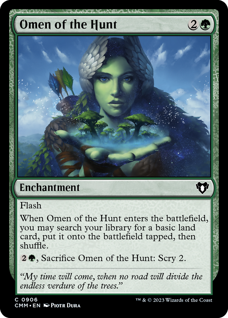 Omen of the Hunt (CMM-906) [Commander Masters] MTG Single Wizards of the Coast