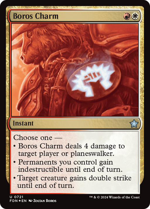 Boros Charm (FDN-721) [Foundations] Foil MTG Single Wizards of the Coast