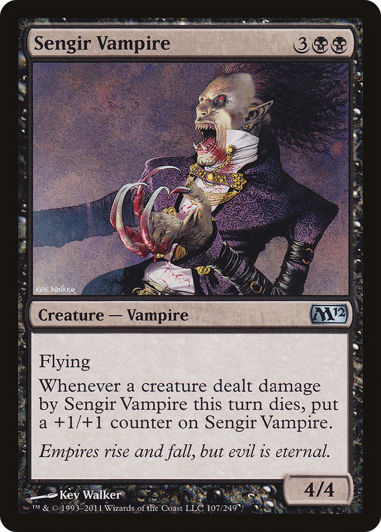 Sengir Vampire (M12-107) [Magic 2012] MTG Single Wizards of the Coast
