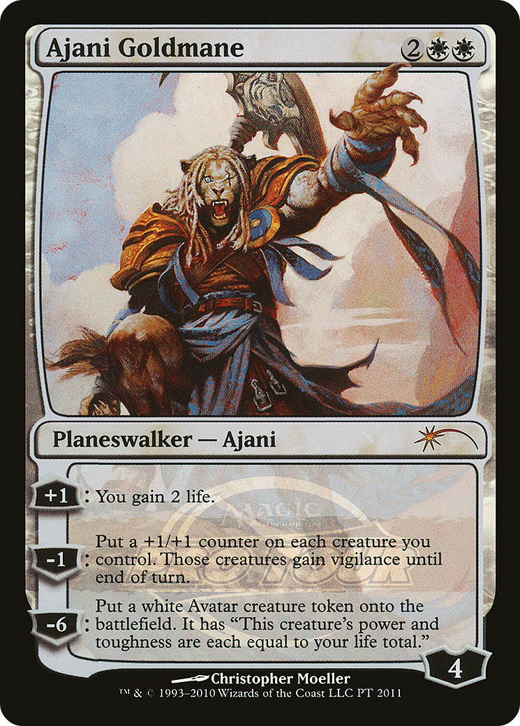 Ajani Goldmane (2011 Pro Tour) (PTP-PT 2011) [Misc] Pro Tour Promos Foil MTG Single Wizards of the Coast