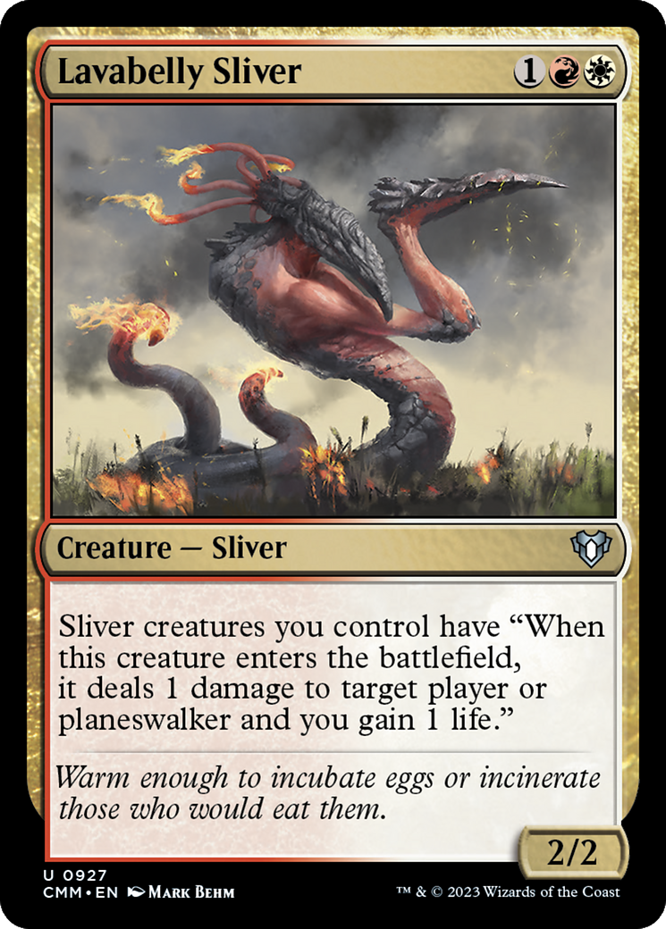 Lavabelly Sliver (CMM-927) [Commander Masters] MTG Single Wizards of the Coast