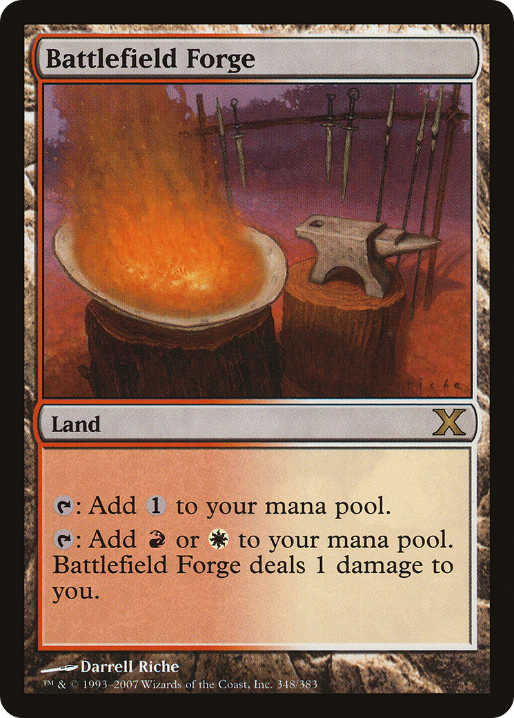 Battlefield Forge (10E-348) [Tenth Edition] MTG Single Wizards of the Coast