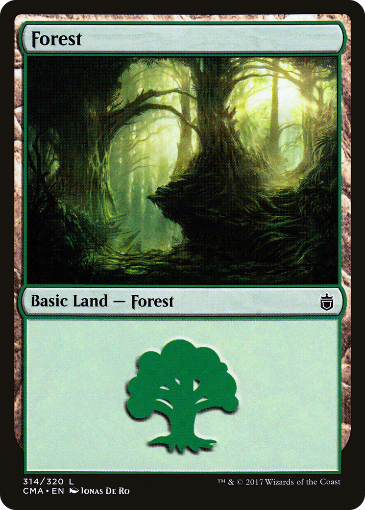Forest (CMA-314) [Commander Anthology] MTG Single Wizards of the Coast