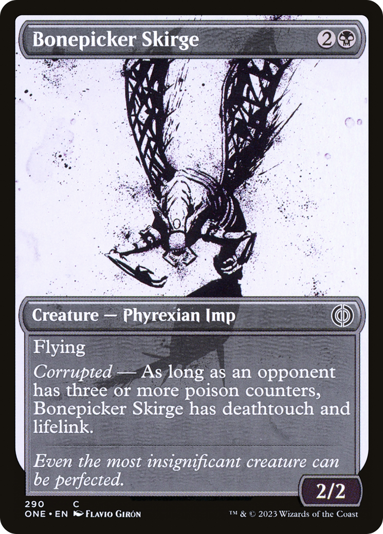 Bonepicker Skirge (ONE-290) [Phyrexia: All Will Be One] (Showcase) Foil MTG Single Wizards of the Coast