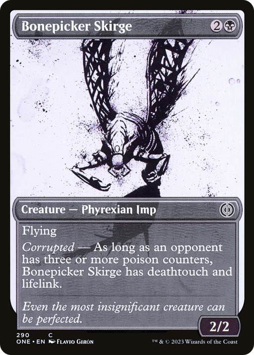 Bonepicker Skirge (ONE-290) [Phyrexia: All Will Be One] (Showcase) MTG Single Wizards of the Coast