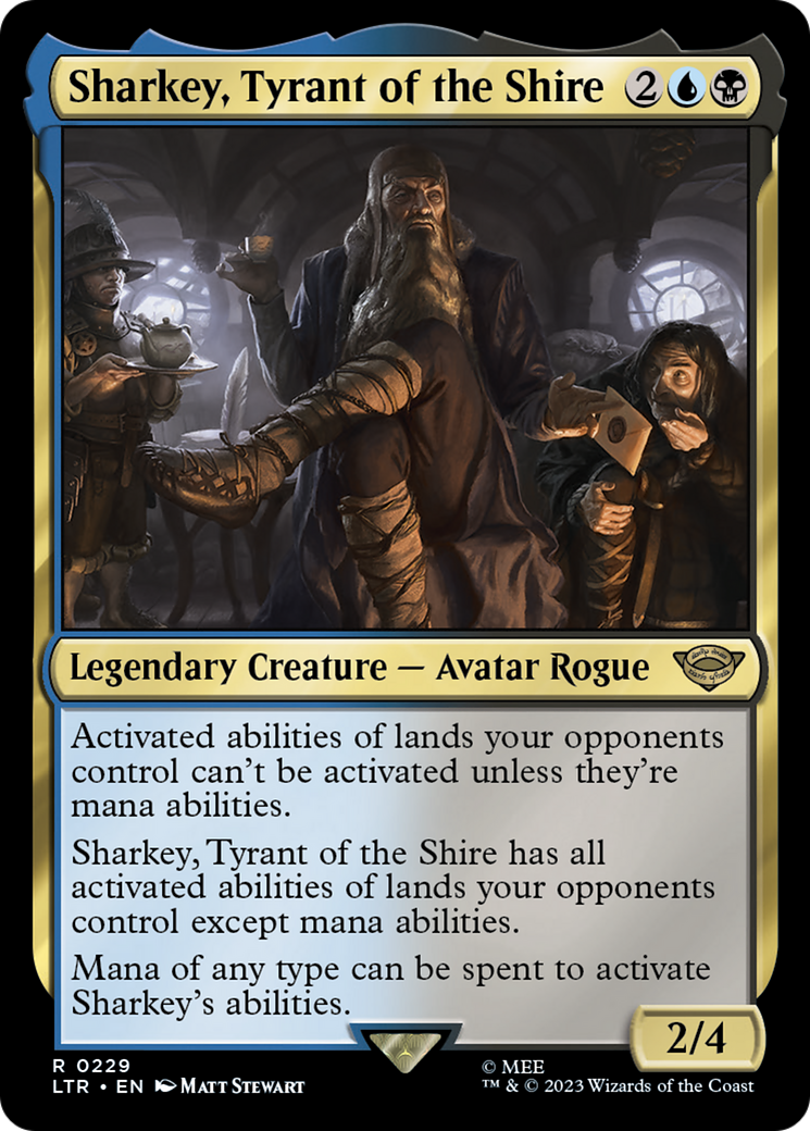 Sharkey, Tyrant of the Shire (LTR-229) [The Lord of the Rings: Tales of Middle-earth] Foil MTG Single Wizards of the Coast