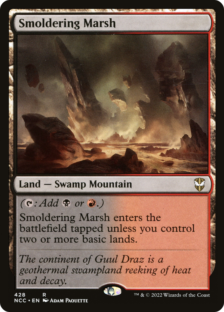 Smoldering Marsh (NCC-428) [New Capenna Commander] MTG Single Wizards of the Coast