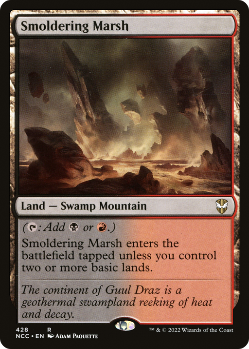 Smoldering Marsh (NCC-428) [New Capenna Commander] MTG Single Wizards of the Coast