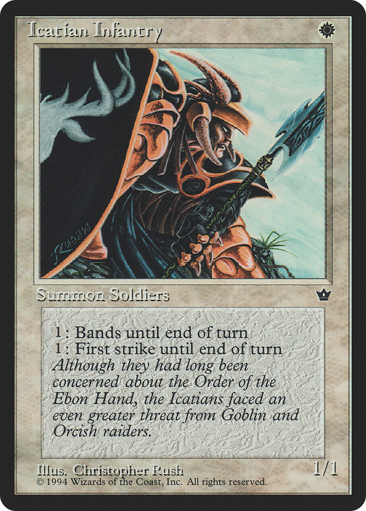 Icatian Infantry (FEM-07B) [Fallen Empires] MTG Single Wizards of the Coast