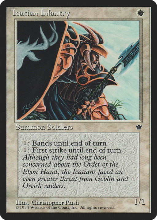 Icatian Infantry (FEM-07B) [Fallen Empires] MTG Single Wizards of the Coast
