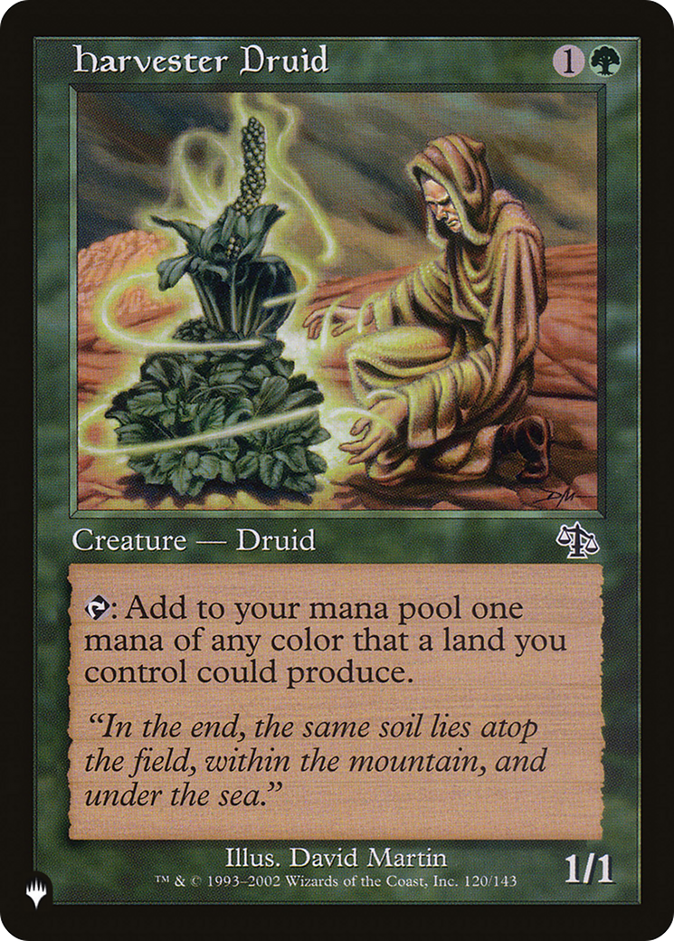 Harvester Druid (LIST-JUD-120) [Mystery Booster] The List MTG Single Wizards of the Coast