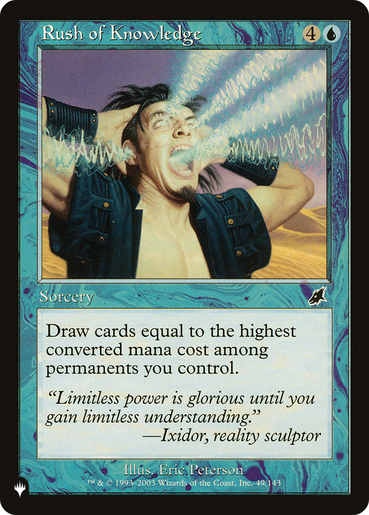 Rush of Knowledge (LIST-SCG-49) [Mystery Booster] The List MTG Single Wizards of the Coast
