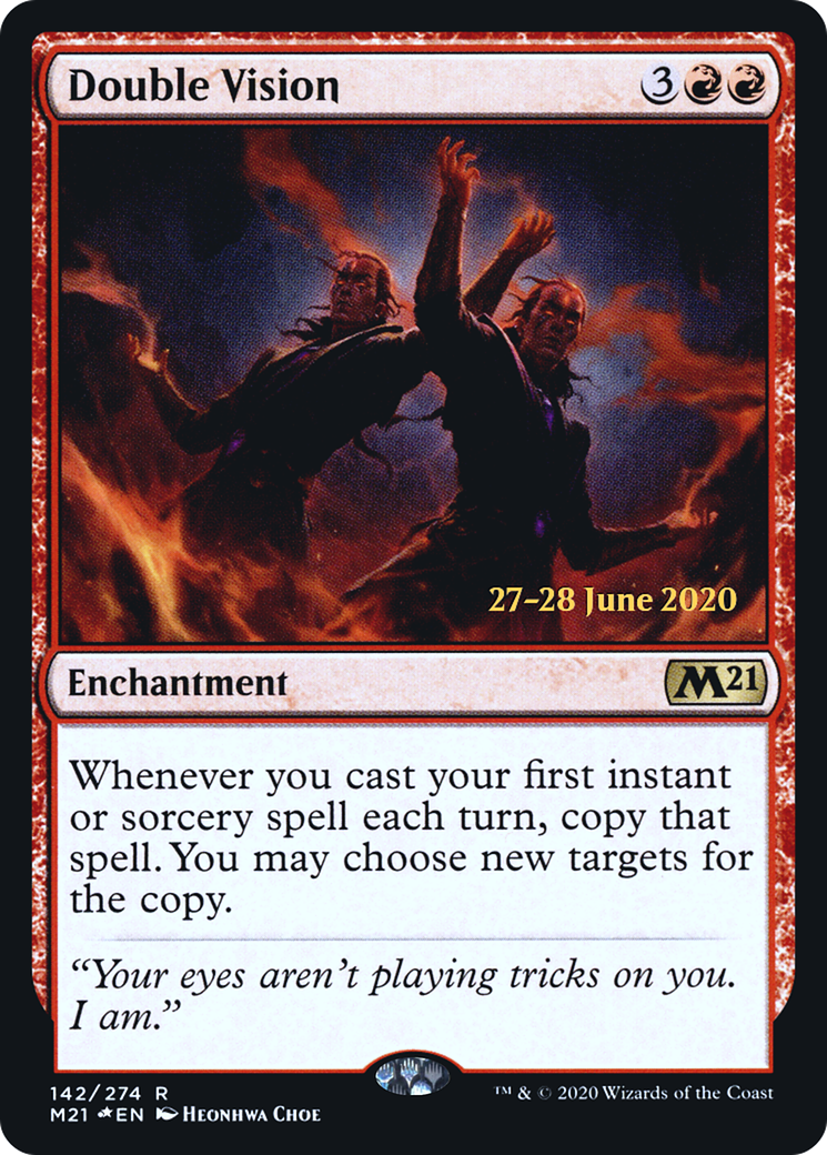 Double Vision (PRE-142) [Core Set 2021 Promos] Foil MTG Single Wizards of the Coast