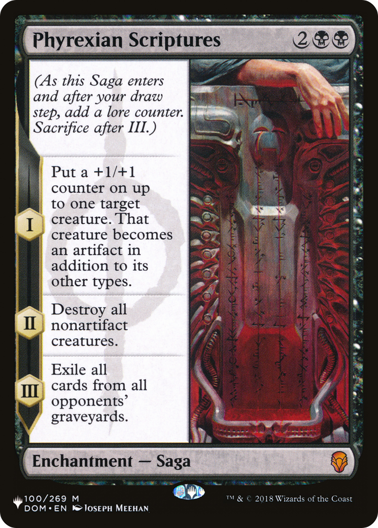 Phyrexian Scriptures (LIST-100/269) [Mystery Booster] The List MTG Single Wizards of the Coast