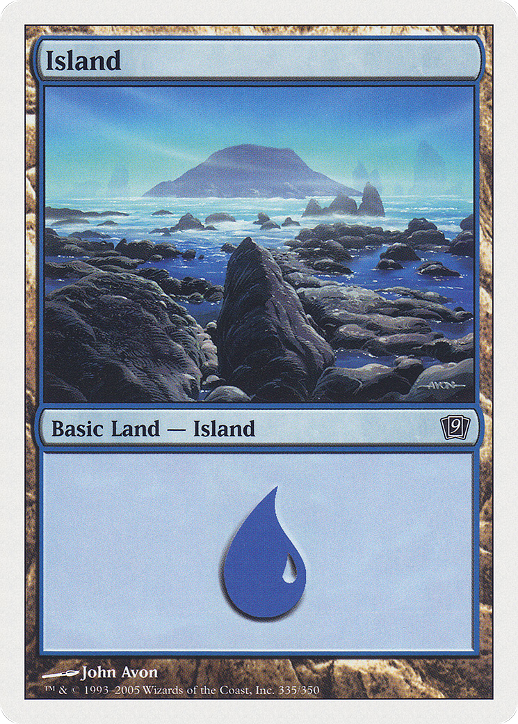Island (335) (9ED-335) [9th Edition] Foil MTG Single Wizards of the Coast