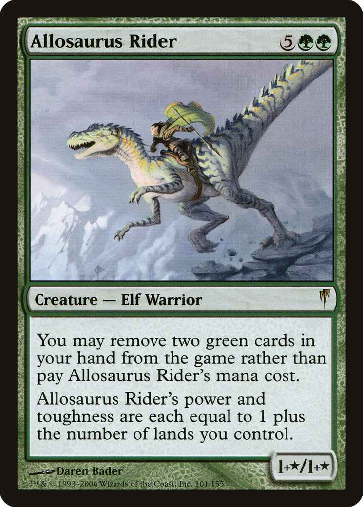 Allosaurus Rider (CSP-101) [Coldsnap] Foil MTG Single Wizards of the Coast