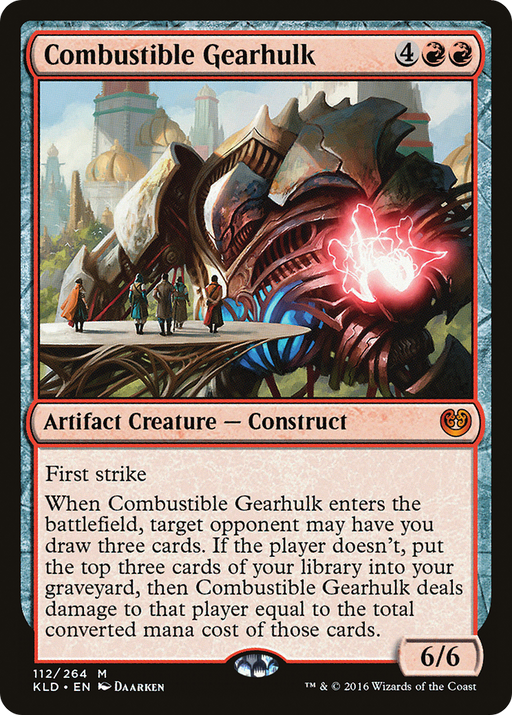 Combustible Gearhulk (KLD-112) [Kaladesh] MTG Single Wizards of the Coast
