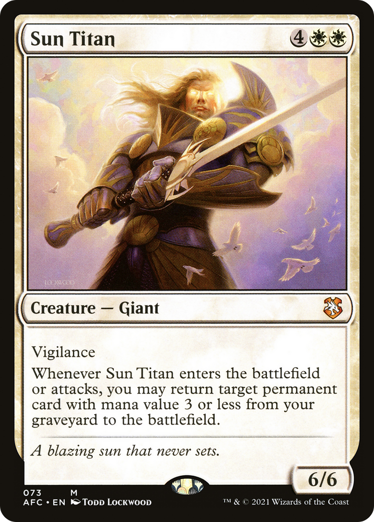 Sun Titan (AFC-073) [Forgotten Realms Commander] MTG Single Wizards of the Coast