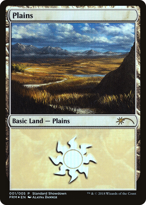 Plains (Alayna Danner) (SSP-001) [M19 Standard Showdown] Foil MTG Single Wizards of the Coast