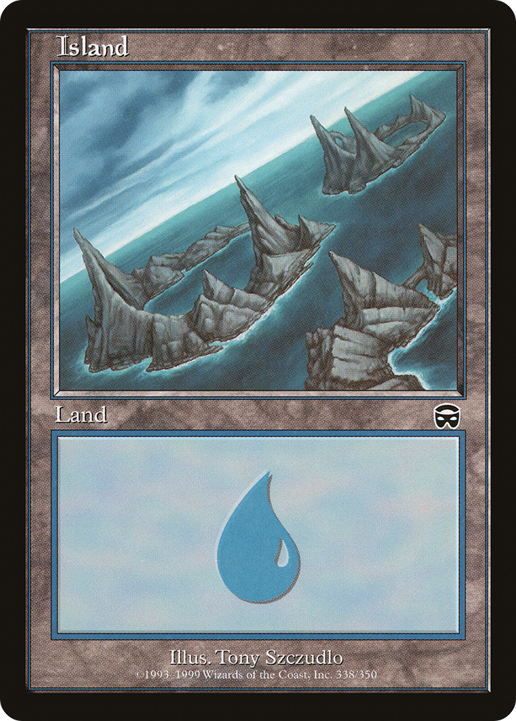 Island (338) (MMQ-338) [Mercadian Masques] Foil MTG Single Wizards of the Coast