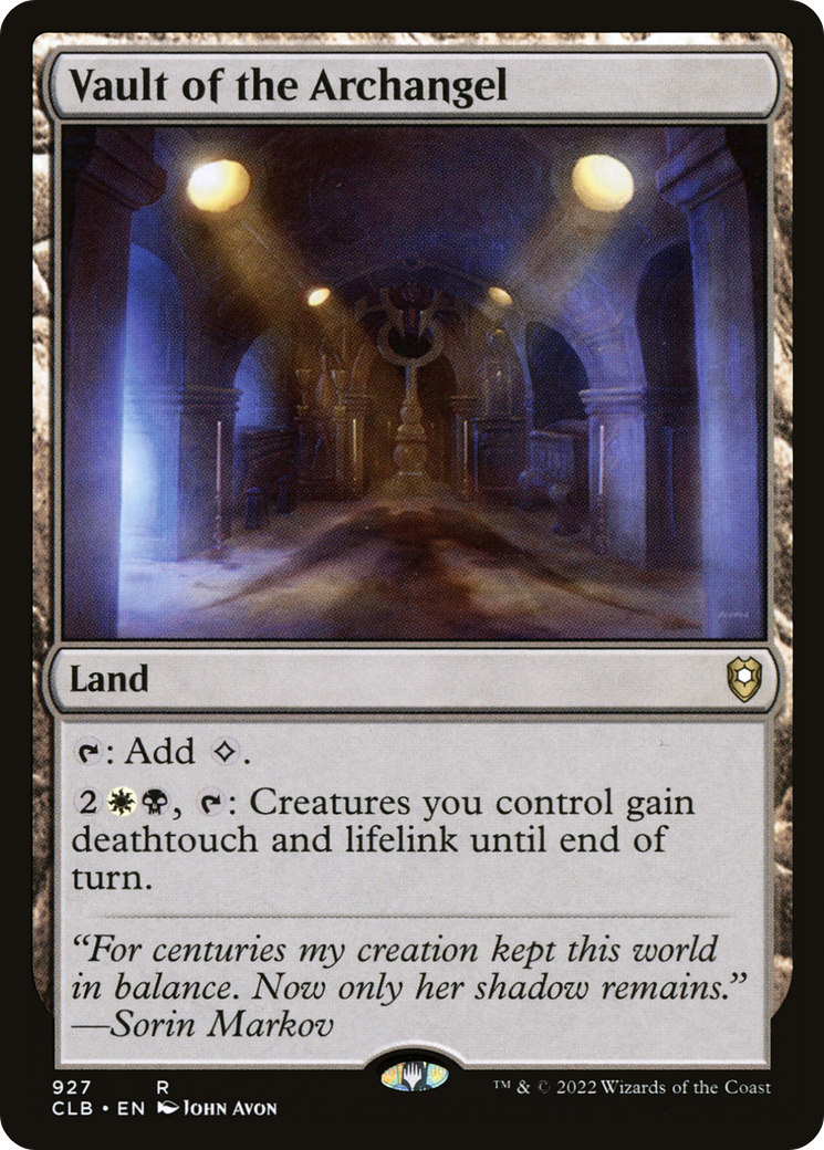 Vault of the Archangel (CLB-927) [Commander Legends: Battle for Baldur's Gate] MTG Single Wizards of the Coast