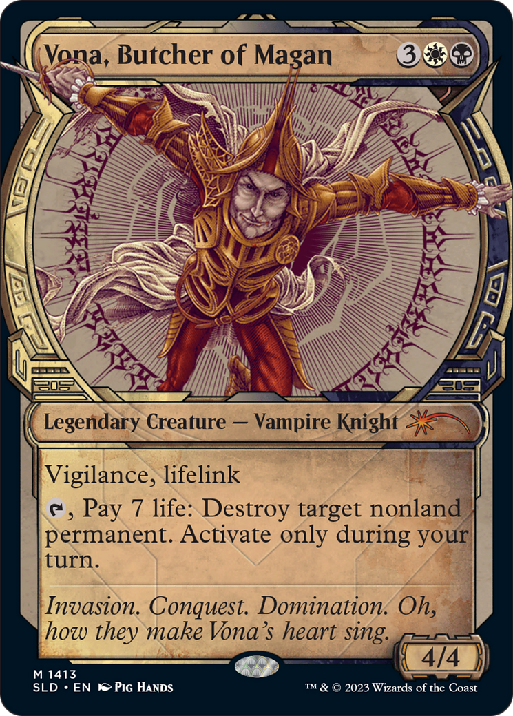 Vona, Butcher of Magan (SLD-1413) [Secret Lair] Drop (Showcase) MTG Single Wizards of the Coast